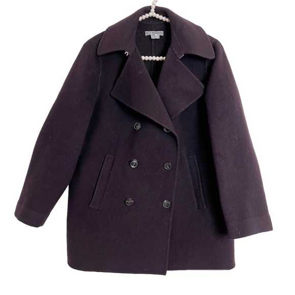 VINCE Wool Double Breasted Short Pea Coat as seen on Taylor Swift Size Small - Picture 2 of 7